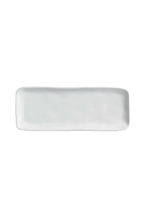 Travessa Retangular Organico New White em Stoneware