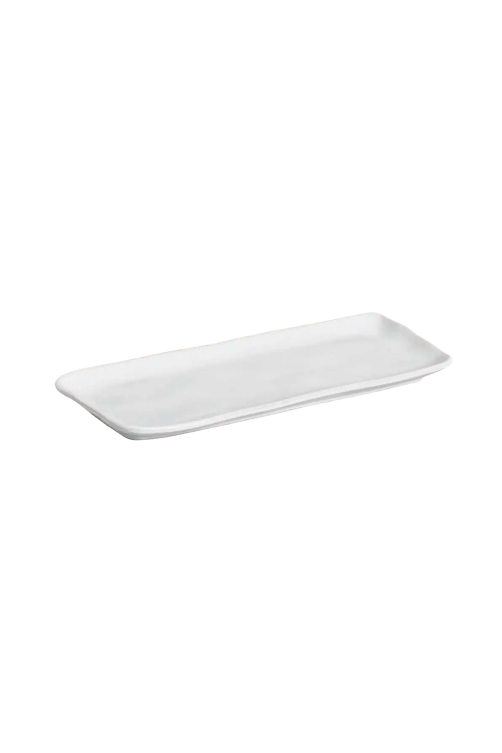 Travessa Retangular Organico New White em Stoneware1
