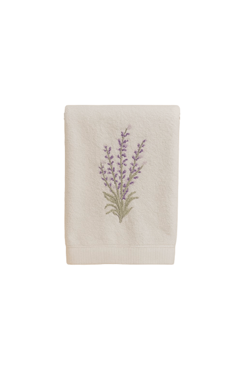 Toalha de Lavabo Bordado Lavanda