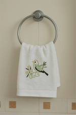 Toalha de Lavabo Bordado Colibri