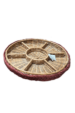 petisqueira grande rattan vermelho