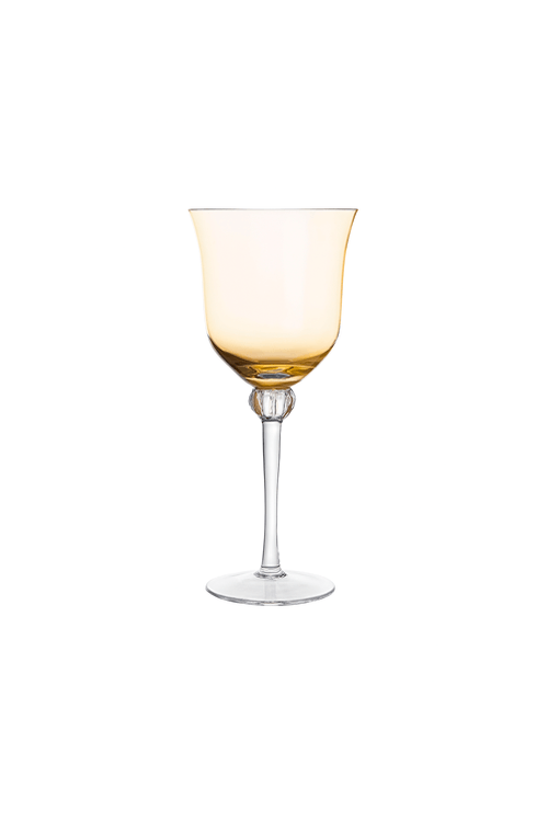 Taça de Vidro Amarelo e Cinza 320 ml