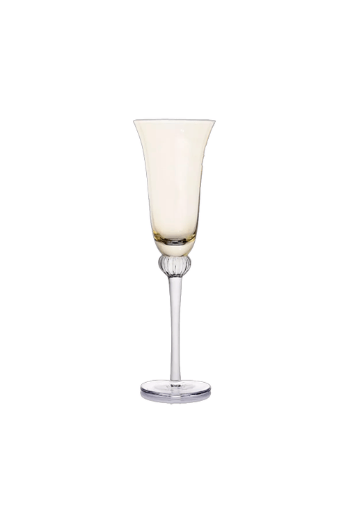 Taça de Vidro Amarelo e Cinza 180ml