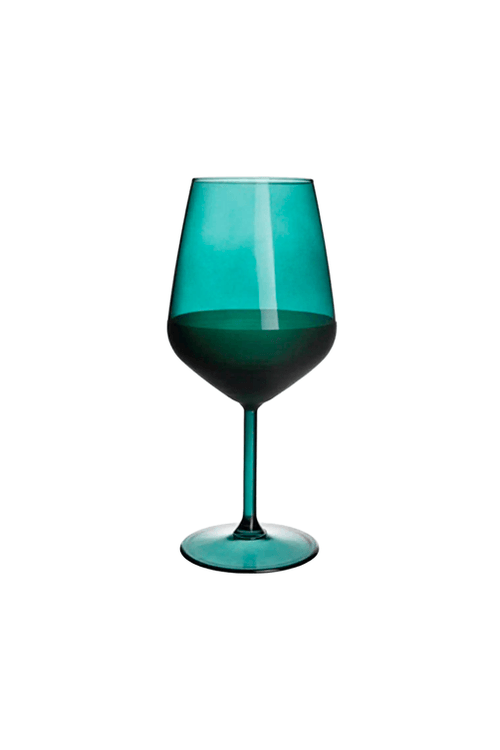 Taça Duo Verde em Vidro 490ml
