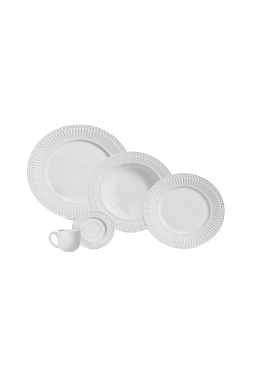Aparelho de Jantar 20 Peças Roma Branco