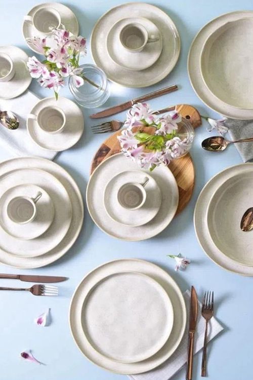 Aparelho de Jantar Stoneware 30 Peças Bio Latte