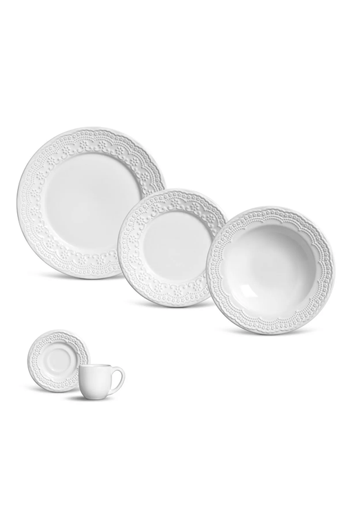 Aparelho de Jantar 20 Pecas Madeleine Branco