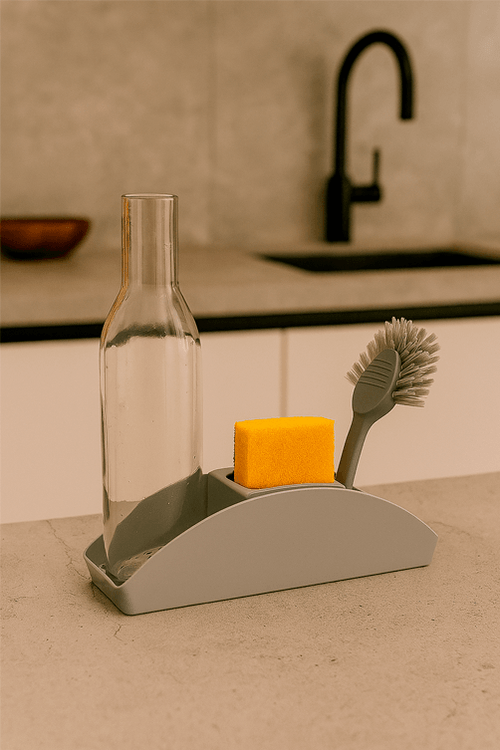 Organizador de Pia Cinza Basic