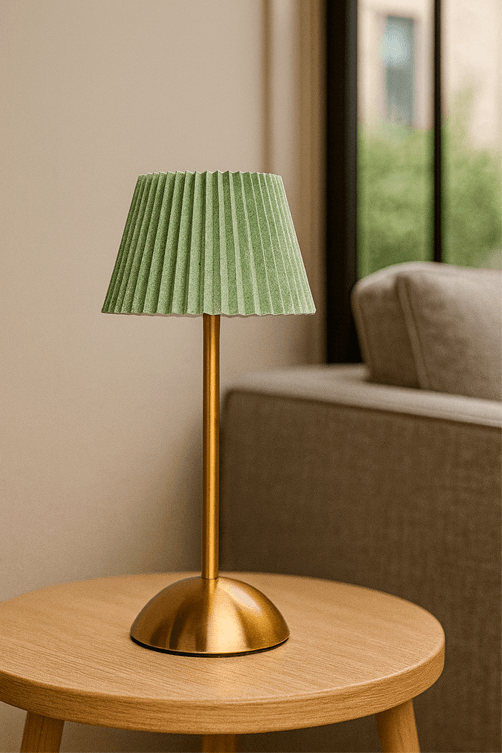 Abajur de Mesa Dourado Green em Metal1