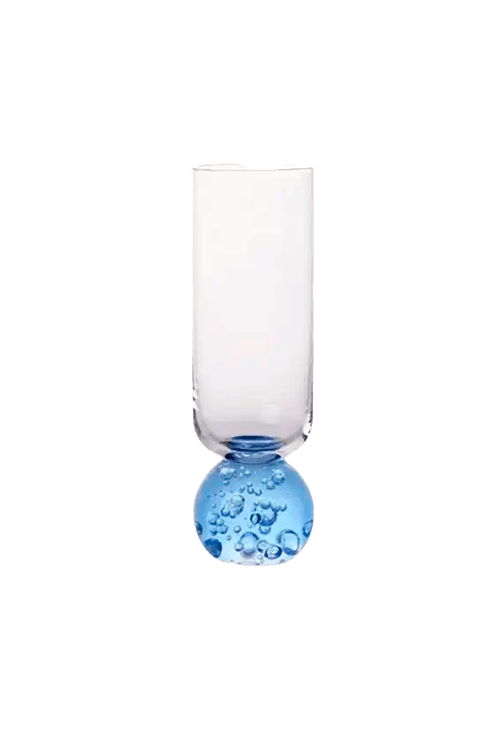 Taça Champanhe Bubble Azul 250ml