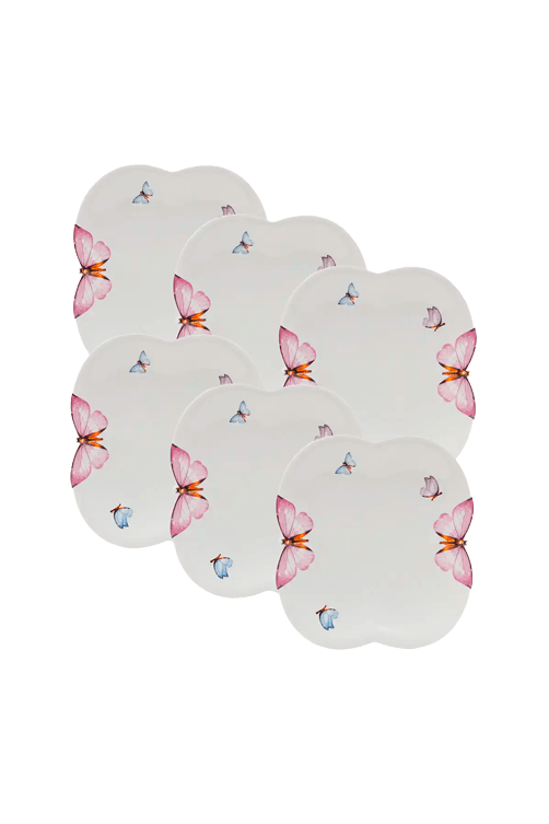 Conjunto-de-06-Pratos-de-Sobremesa-Borboleta-em-Porcelana