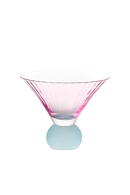 Taca Rosa com Azul 200ml