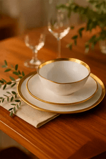 Bowl Dubai Branco em Porcelana2