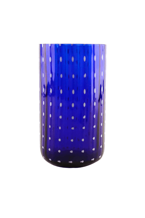 Conjunto de Copos Azul em Vidro 6 Pecas 400ml