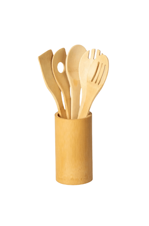 conj de utensilios bambu 001