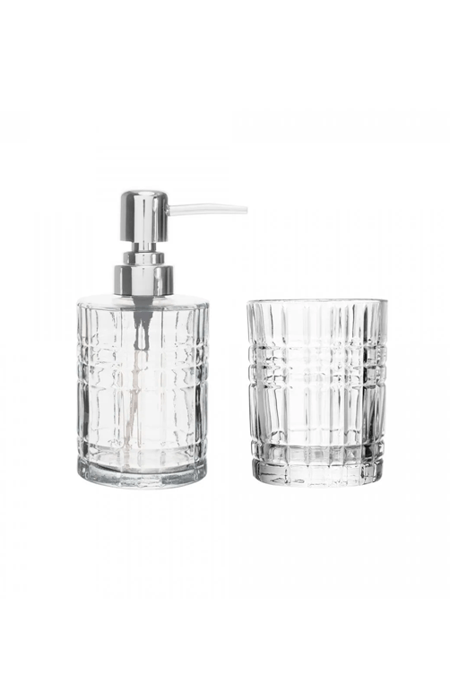 Conjunto 2 Pecas para Banheiro de Vidro Calcuta