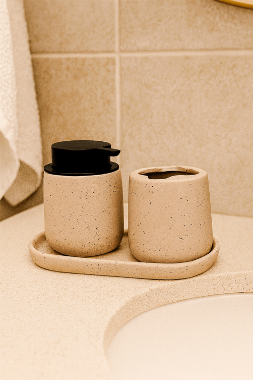 Conjunto para Banheiro em Ceramica 3 Pecas