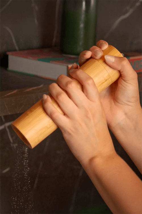 Moedor para Temperos de Bambu