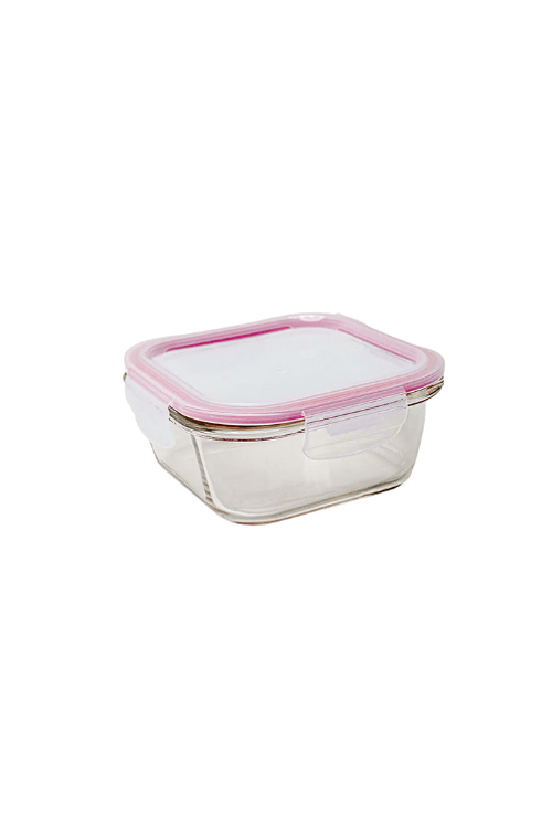 Pote Borossilicato Quadrado com Tampa 320ML