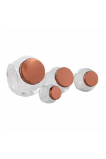 Conjunto de Pote Hermetico em Vidro 4 Pecas