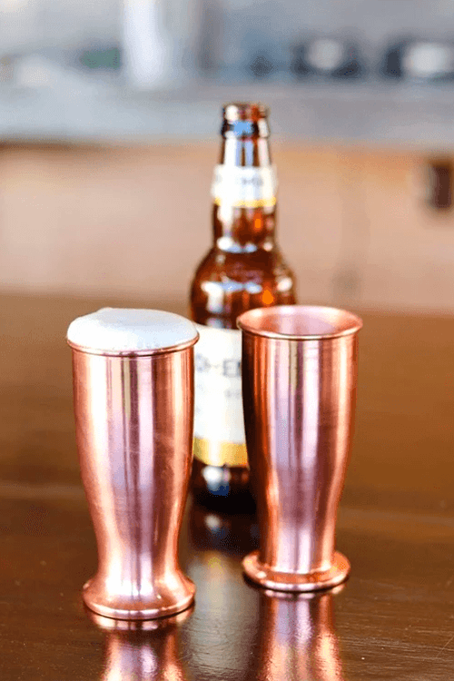 Taça Tulipa em Inox Laqueado em Cobre 250ml