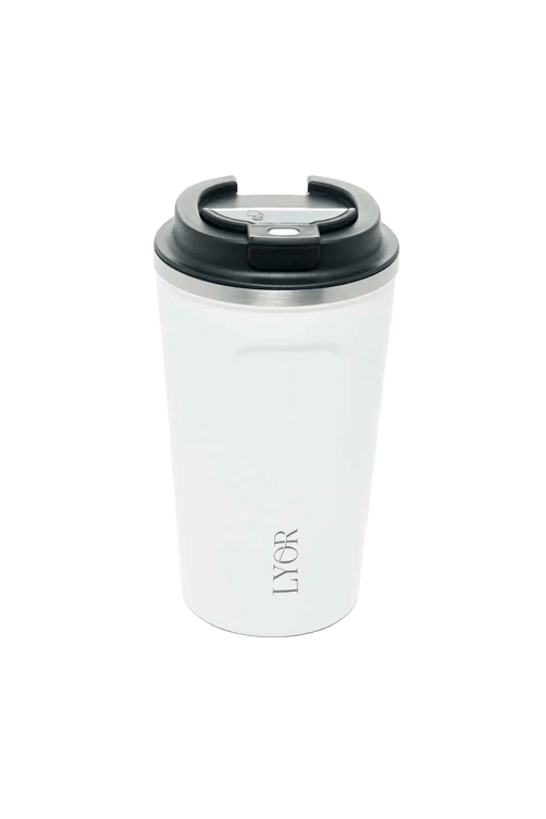 Copo Termico em Aco Inox com Parede Dupla Branco 500ML