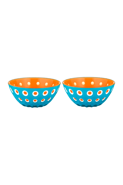conjunto 2 bowl guzzini azul laranja