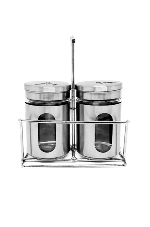 Porta Condimentos em Aço Inox 3 Peças