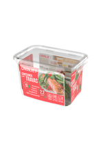 Pote com Tampa e Trava Plastico Prime BPA Free 2,2L