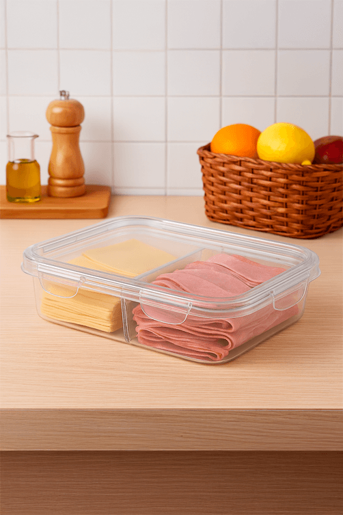 Pote com Tampa e Trava Plastico Prime com Divisorias BPA Free 1,75L1