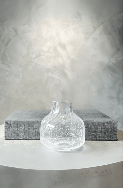 Vaso Pequeno Decorativo em Vidro Transparente
