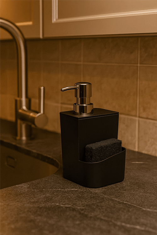 Dispenser de Detergente Preto 650ml