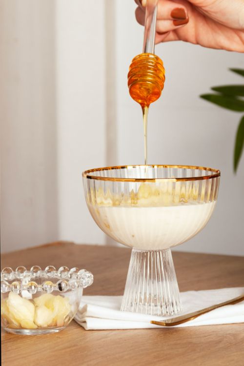 Meleira em Cristal com Colher Pearl