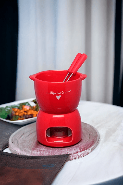 fondue vermelho