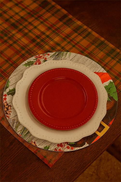 Sousplast Natalino Papai Noel