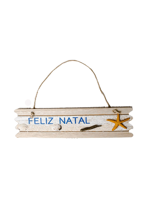Placa Natalina Praia em Madeira
