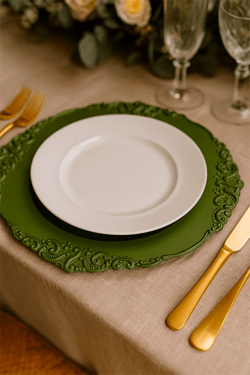 Sousplat Detalhado Verde