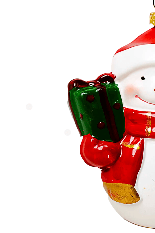 Enfeite de Arvore de Natal Boneco de Neve