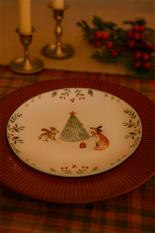 Prato de Sobremesa Christmas Card