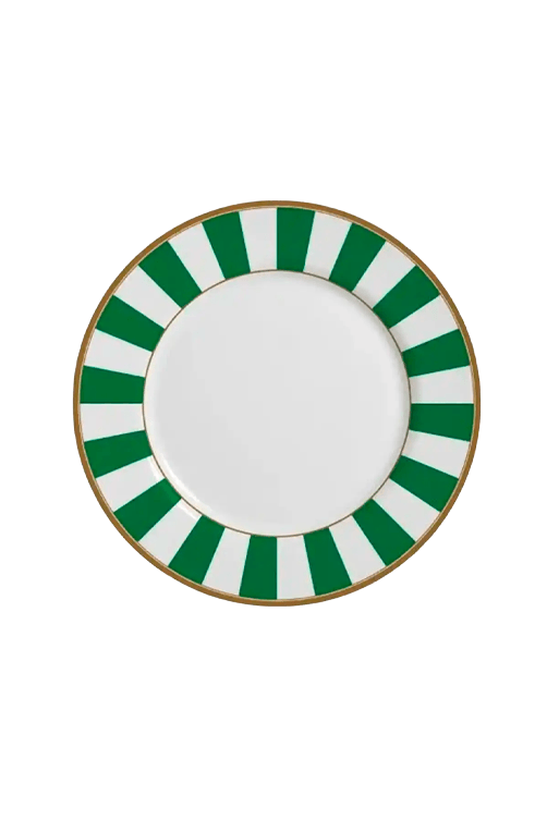 Prato-de-Sobremesa-Stripe-Verde-em-Ceramica