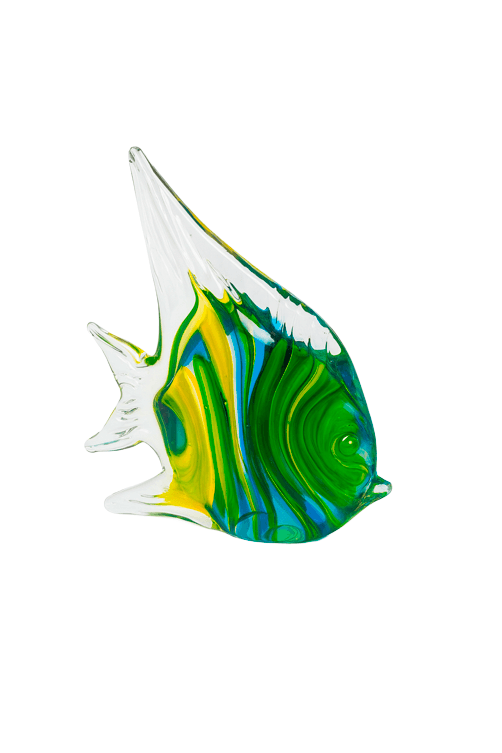 peixe de vidro tricolor