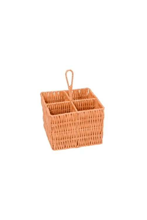 porta talheres rattan