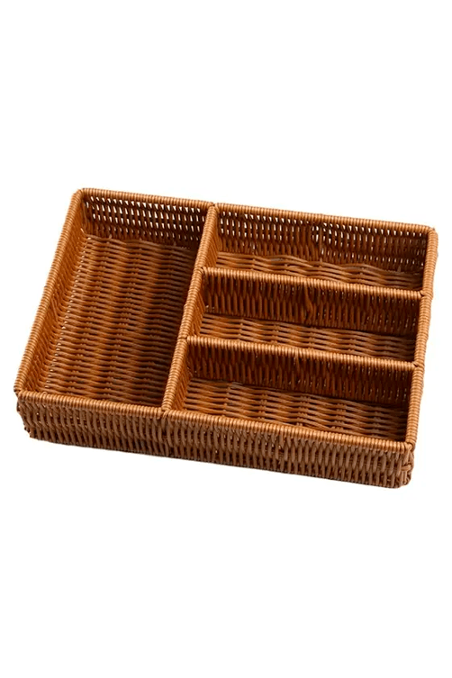 porta talheres gaveta rattan