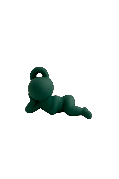 menina deitada dolamita verde