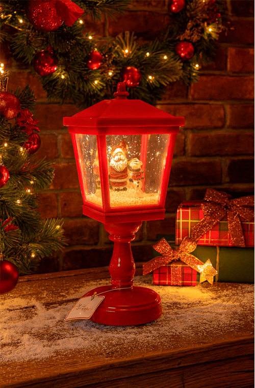 Lanterna Natalina Decorativa com Som e Movimentação Grande