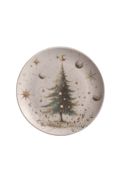 Prato de Sobremesa Stoneware Coup Árvore Encantada