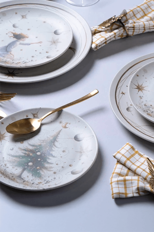 Prato de Sobremesa Stoneware Coup Árvore Encantada