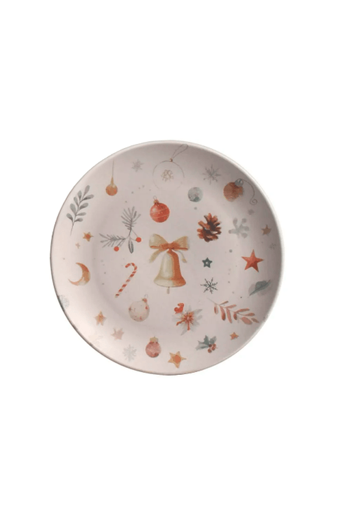 Prato de Sobremesa Stoneware Coup Noite de Natal