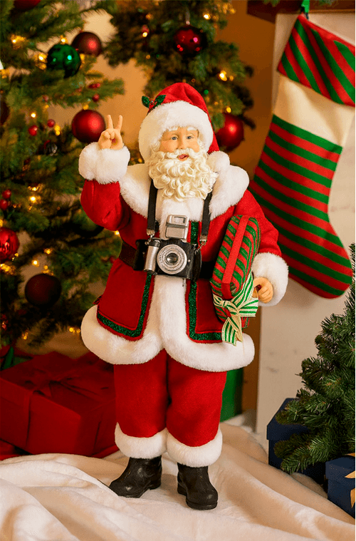Papai Noel Fotografo Decorativo
