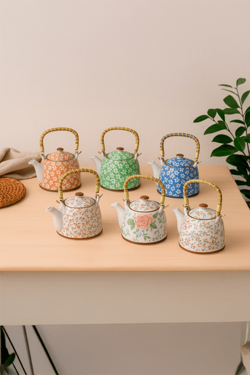 Bule Japonesa de Porcelana com Infusor para Chá Summer Petals Sortido 600ml